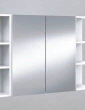 Badezimmerspiegelschrank >Bad-Spiegelschrank 60< in weiß glänzend