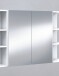 Badezimmerspiegelschrank >Bad-Spiegelschrank 60< in weiß glänzend
