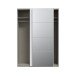 Schiebetürenschrank >SCHACH&MATT 2< in weiss - 150,1x210,5x61,2cm (BxHxT)