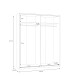 Schiebetürenschrank >SCHACH&MATT 2< in Weiss / Artisan Eiche - 170,3x210,5x61,2cm B/H/T