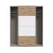 Schiebetürenschrank >SCHACH&MATT 2< in Weiss / Artisan Eiche - 170,3x210,5x61,2cm B/H/T