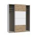 Schiebetürenschrank >SCHACH&MATT 2< in Weiss / Artisan Eiche - 170,3x210,5x61,2cm B/H/T