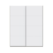 Schiebetürenschrank >SCHACH&MATT 2< in Weiss - 170,3x210,5x61,2cm (BxHxT)
