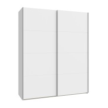 Schiebetürenschrank >SCHACH&MATT 2< in Weiss - 170,3x210,5x61,2cm (BxHxT)