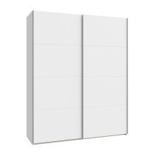 Schiebetürenschrank >SCHACH&MATT 2< in Weiss - 170,3x210,5x61,2cm (BxHxT)