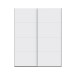 Schiebetürenschrank >SCHACH&MATT 2< in Weiss - 170,3x210,5x61,2cm (BxHxT)
