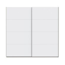 Schiebetürenschrank >SCHACH&MATT 2< in weiss - 220,1x210,5x61,2cm (BxHxT)