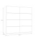 Schiebetürenschrank >SCHACH&MATT 2< in weiss - 220,1x210,5x61,2cm (BxHxT)