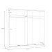Schiebetürenschrank >SCHACH&MATT 2< in weiss - 220,1x210,5x61,2cm (BxHxT)