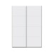 Schiebetürenschrank >SCHACH&MATT 2< in Weiss - 150,1x210,5x61,2cm (BxHxT)