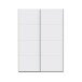 Schiebetürenschrank >SCHACH&MATT 2< in Weiss - 150,1x210,5x61,2cm (BxHxT)