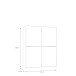 Schiebetürenschrank >Schach&matt< in Weiss  / Puccini Eiche - 150,1x190,5x61,2cm B/H/T