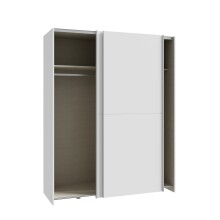 Schiebetürenschrank >Schach&matt< in Weiss - 150,1x190,5x61,2cm (BxHxT)