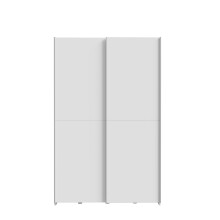 Schiebetürenschrank >Schach&matt< in Weiss - 120,1x190,5x61,2cm (BxHxT)