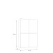 Schiebetürenschrank >Schach&matt< in Weiss - 120,1x190,5x61,2cm (BxHxT)