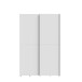 Schiebetürenschrank >Schach&matt< in Weiss - 120,1x190,5x61,2cm (BxHxT)