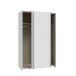 Schiebetürenschrank >Schach&matt< in Weiss - 120,1x190,5x61,2cm (BxHxT)