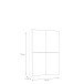 Schiebetürenschrank >Schach&matt< in Weiss - 120,1x190,5x61,2cm (BxHxT)