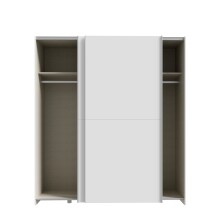 Schiebetürenschrank >Schach&matt< in Weiss - 170,3x190,5x61,2cm (BxHxT)
