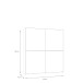 Schiebetürenschrank >Schach&matt< in Weiss - 170,3x190,5x61,2cm (BxHxT)