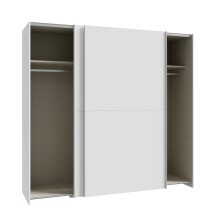 Schiebetürenschrank >Schach&matt< in weiss - 200,1x190,5x61,2cm (BxHxT)