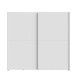 Schiebetürenschrank >Schach&matt< in weiss - 200,1x190,5x61,2cm (BxHxT)