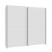 Schiebetürenschrank >Schach&matt< in weiss - 200,1x190,5x61,2cm (BxHxT)