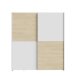 Schiebetürenschrank >Schach&matt< in Weiss  / Puccini Eiche - 170,3x190,5x61,2cm B/H/T