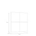 Schiebetürenschrank >Schach&matt< in Weiss  / Puccini Eiche - 170,3x190,5x61,2cm B/H/T
