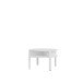 Couchtisch >TOBAGO< in Weiss rund - 74,4x45,5x74,4cm (BxHxT)