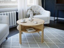 Couchtisch >TOBAGO< in Artisan Eiche rund -...