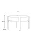 Couchtisch >TOBAGO< in Schwarz rund - 74,4x45,5x74,4cm (BxHxT)