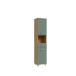 Seitenschrank >Veris < in Artisan Eiche/Salbei  - 40,2x186,8x34,8cm (BxHxT)