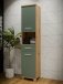 Seitenschrank >Veris < in Artisan Eiche/Salbei  - 40,2x186,8x34,8cm (BxHxT)