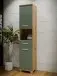 Seitenschrank >Veris < in Artisan Eiche/Salbei  - 40,2x186,8x34,8cm (BxHxT)