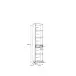 Seitenschrank >Veris < in Artisan Eiche/Salbei  - 40,2x186,8x34,8cm (BxHxT)