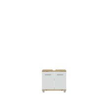 Waschbeckenunterschrank >Veris < in Artisan Eiche/ Secret Grey - 68,6x62x34,8cm (BxHxT)