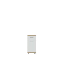 Badkommode >Veris < in grau,braun - 40,2x90,8x34,8cm (BxHxT)