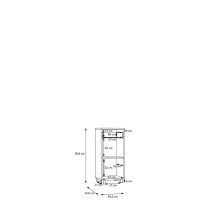 Badkommode >Veris < in grau,braun - 40,2x90,8x34,8cm (BxHxT)