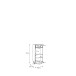 Badkommode >Veris < in grau,braun - 40,2x90,8x34,8cm (BxHxT)