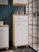 Badkommode >Veris < in grau,braun - 40,2x90,8x34,8cm (BxHxT)