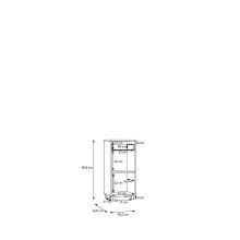 Badkommode >Veris < in Artisan Eiche/Salbei - 40,2x90,8x34,8cm (BxHxT)