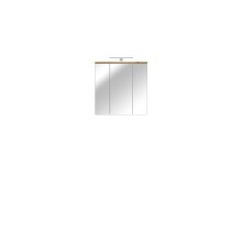 Badezimmerspiegelschrank >Veris < in Artisan Eiche / Spiegel - 68,6x68,1x20cm B/H/T