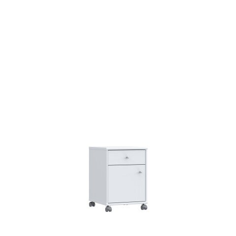 Rollcontainer >TEMPRA2< in Weiss  - 38,6x54,2x42cm (BxHxT)