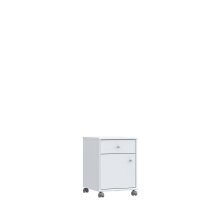 Rollcontainer >TEMPRA2< in Weiss  - 38,6x54,2x42cm...