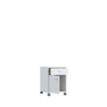 Rollcontainer >TEMPRA2< in Weiss  - 38,6x54,2x42cm (BxHxT)
