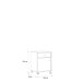 Rollcontainer >TEMPRA2< in Weiss  - 38,6x54,2x42cm (BxHxT)
