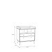 Wickelkommode >Whenua< in Mauvella Eiche/ Salbei  - 89,8x94,4x77cm (BxHxT)