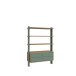 Regal >Whenua < in Mauvella Eiche/ Salbei - 104,2x153,6x41,5cm (BxHxT)