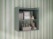 Wandregal >WHENUA< in Salbei - 64x67,9x33,3cm (BxHxT)